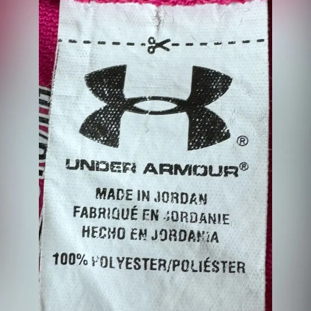 Under Armour Girls Pink Play Up Twist Loose Fit Athletic Shorts. YXL. Youth XL.
